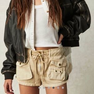 Free People Waimea Slouchy Cargo Shorts Size Small Like New